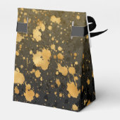 ブラックとゴールドの感謝を伝えるギフトボックス フェイバーボックス (裏面サイド)