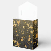 ブラックとゴールドの感謝を伝えるギフトボックス フェイバーボックス (オープン)