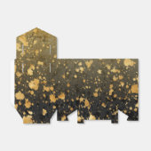 ブラックとゴールドの感謝を伝えるギフトボックス フェイバーボックス (折り畳みなし)