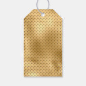 ブラックとゴールドの箔押し ギフトタグ (裏面)