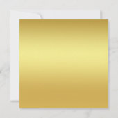 ブラックとゴールドの装飾的な誕生日パーティーのおしゃれなデザイン 招待状 (裏面)