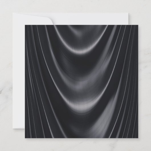 ブラックとゴールドの誕生日パーティー ハリウッドの豪華さ 招待状 (裏面)