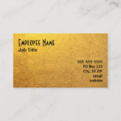 ブラックとゴールドフォイルの写真 名刺 (裏面)