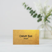 ブラックとゴールドフォイルの写真 名刺 (スタンド正面)