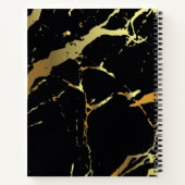 ブラックとゴールド ノートブック (裏面)