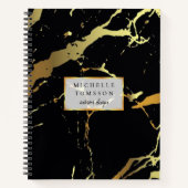 ブラックとゴールド ノートブック (正面)