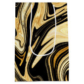 ブラックとゴールド ミディアムペーパーバッグ (裏面)