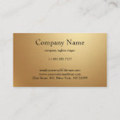 ブラックとゴールド 名刺 (裏面)