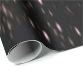 ブラックとバラ金ゴールドスパークル ラッピングペーパー (ロールコーナー)