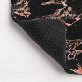 ブラックとバラ マウスパッド (コーナー)