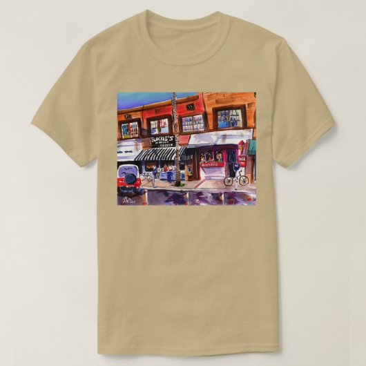 ブラックとビーチボール Tシャツ (デザイン正面)