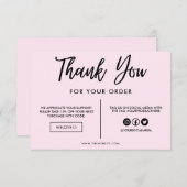 ブラックとピンクありがとうメディア挿入 (正面/裏面)