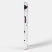 ブラックとピンクの天体太陽月星 Case-Mate iPhoneケース (裏面 / 右)