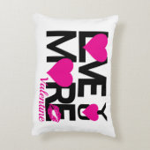 ブラックとピンクの愛 アクセントクッション (裏面(縦))