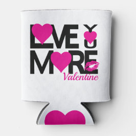 ブラックとピンクの愛 缶クーラー