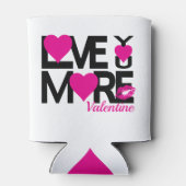 ブラックとピンクの愛 缶クーラー (裏面)