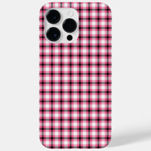 ブラックとピンクの格子縞 Case-Mate iPhone 14 PRO MAXケース