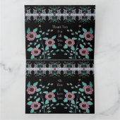 ブラックとピンクスとターコイズ カード (内部)