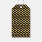 ブラックとフェイクゴールデンフォイルハート母の日 ギフトタグ (裏面)