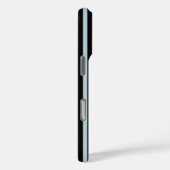 ブラックとブルーのストライプ柄 オーダーメイド Case-Mate iPhoneケース (裏面 / 右)