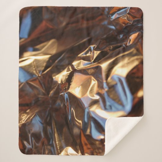 ブラックとブルーのレザージャケット シェルパブランケット (正面)