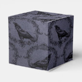 ブラックとブルーのヴィンテージ グランジ ライチョウ フェイバーボックス (裏面サイド)