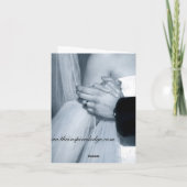 ブラックとホワイトのウェディングダンス感謝カード サンキューカード (裏面)