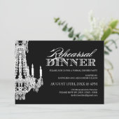 ブラックとホワイトのカスタマイズ可能なパーティーの招待状 招待状 (スタンド正面)