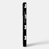 ブラックとホワイトの上品なパターンデザイン Case-Mate iPhoneケース (裏面 / 左)