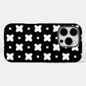 ブラックとホワイトの上品なパターンデザイン Case-Mate iPhoneケース (裏面 (横))
