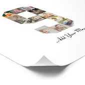 ブラックとホワイトの数字9写真コラージュ フォトプリント            (角)