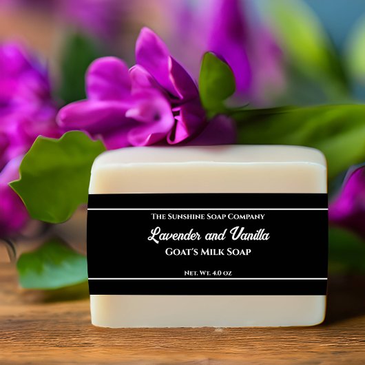 ブラックとホワイト文字ソープベリーバンド 招待状ベリーバンド