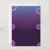 ブラックとマロンのミニマルなビンゴナイトの招待状 招待状 (裏面)