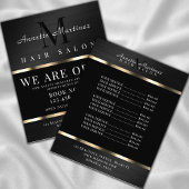 ブラックとメタリックな偽のテクスチャ価格 チラシ