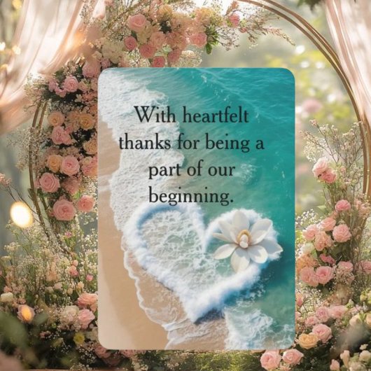 ** ブラックとレッドのモダンな花柄の感謝カード - 現代のウェ サンキューカード