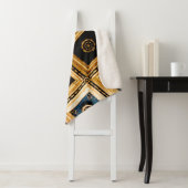 ブラックと金ゴールドのアーキテクチャ シェルパブランケット (インサイチュ)