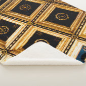 ブラックと金ゴールドのアーキテクチャ シェルパブランケット (3/4)