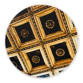 ブラックと金ゴールドのアーキテクチャ セラミックノブ