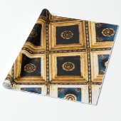 ブラックと金ゴールドのアーキテクチャ ラッピングペーパー (アンロールド)