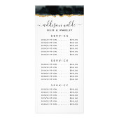 ブラックと金ゴールドの水色のラックカード ラックカード (正面)