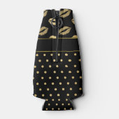 ブラックと金ゴールドキスとラブハート ボトルクーラー (裏面)