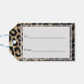 ブラックと金ゴールドグリッター ギフトタグ (裏面横)