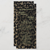 ブラックと金ゴールドグリッター プログラム (正面/裏面)