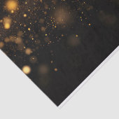 ブラックと金ゴールドグリッター 薄葉紙 (詳細)