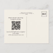 ブラックと金ゴールドチェッ縁どカーボードジャズ結婚ズ ポストカード (裏面)