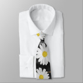 ブラックと金ゴールドデイジー ネクタイ (タイ)