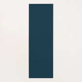 ブラックと金ゴールドパーソナライズされたモノグラムと名前 ヨガマット (裏面)