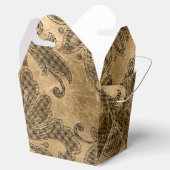 ブラックと金ゴールドフェイクホイルダマスク フェイバーボックス (オープン)