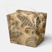 ブラックと金ゴールドフェイクホイルダマスク フェイバーボックス (裏面サイド)