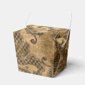 ブラックと金ゴールドフェイクホイルダマスク フェイバーボックス (正面サイド)